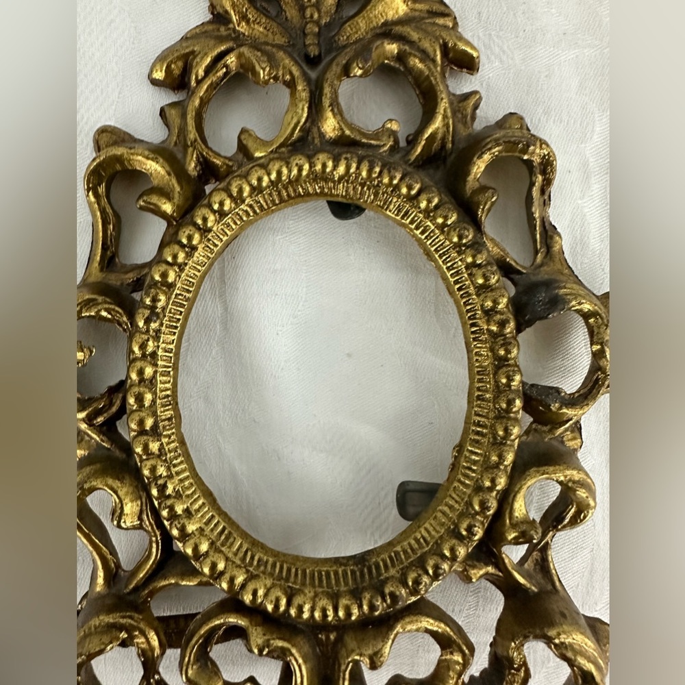 Antique Brass Picture Frame - Heavy - No Glass - Picture 3 of 7